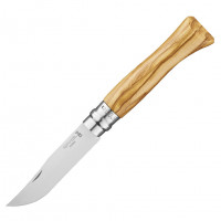 Нож Opinel №9, нержавеющая сталь, рукоять из оливкового дерева Нож Opinel №9, нержавеющая сталь, рукоять из оливкового дерева