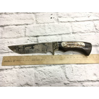 НОЖ ГАЛЕОН, СТАЛЬ 95Х18, ВЕНГЕ, ВСТАВКА КОСТЬ НОЖ ГАЛЕОН, СТАЛЬ 95Х18, ВЕНГЕ, ВСТАВКА КОСТЬ