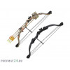 Детский блочный лук Man Kung MK-CB010, 11 кг, 84 см (черный)